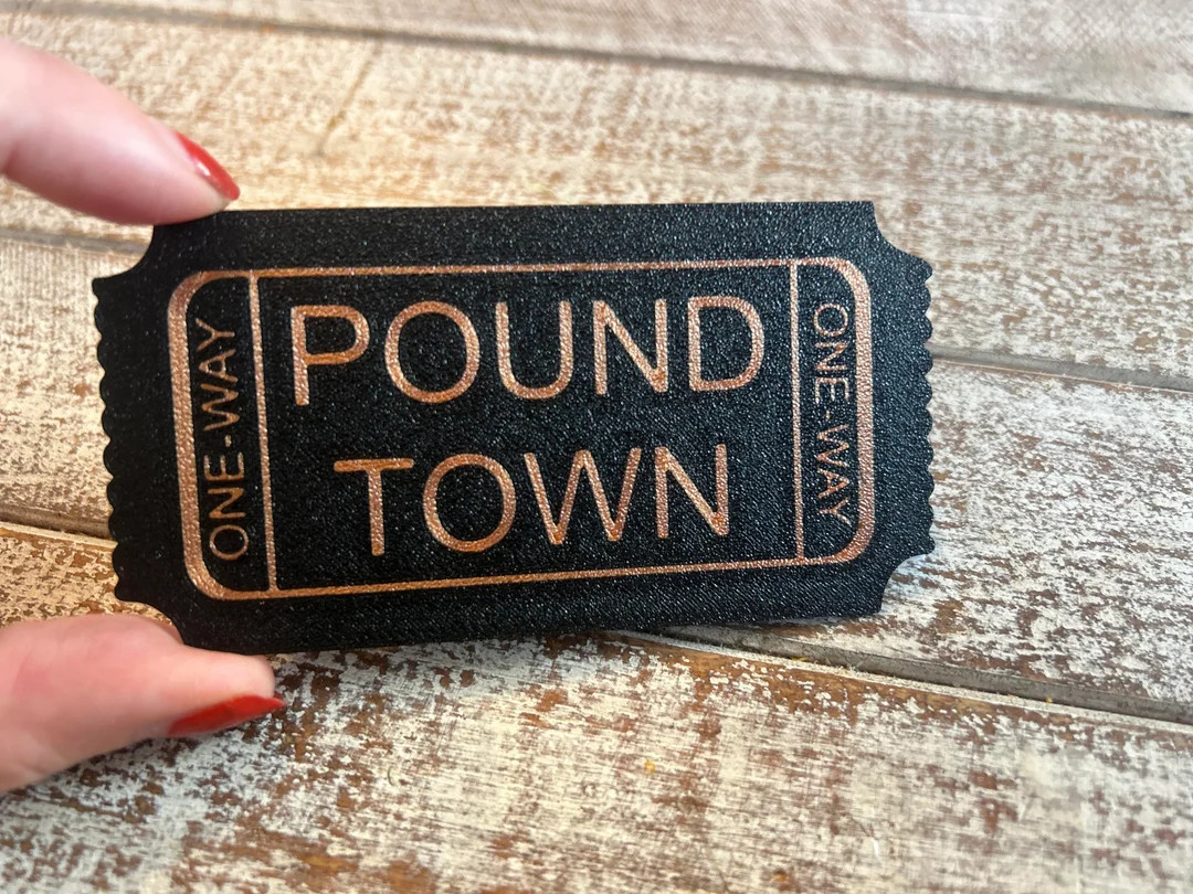 One Way Ticket to Pound Town 3d Printed Gag Gift for the One You Love Great for Valentines Day - ... | Etsy (US)