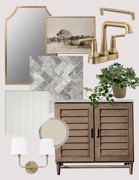 Neutral 1/2 bath design #visionboard 

#LTKhome