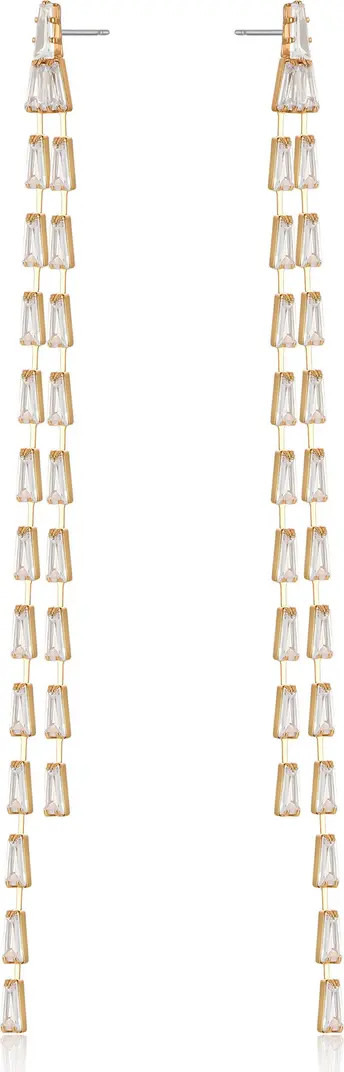 Ettika Cubic Zirconia Linear Drop Earrings | Nordstrom | Nordstrom