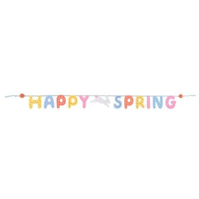 &#34;Happy Spring&#34; Easter Felt and Pom Garland - Spritz&#8482; | Target