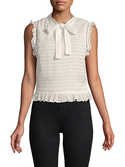 Sleeveless Crinkled Top | Saks Fifth Avenue OFF 5TH