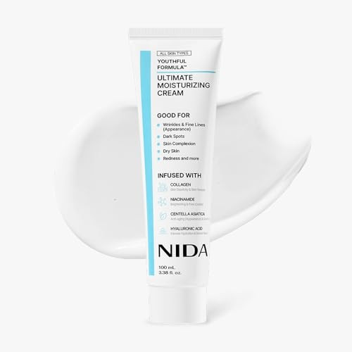 Youthful Formula™ Ultimate Moisturizing Cream | Centella Asiatica, Niacinamide, Hyaluronic Acid, Collagen | Wrinkles, Fine Lines, Dark Spots, Dry Skin, Redness | 3.38 fl. oz., 100ml | Amazon (US)