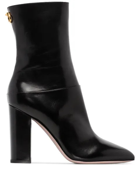 Valentino Garavani Ringstud 100mm ankle boots | Farfetch (US)