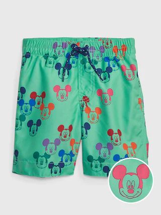 babyGap | Disney 100% Recycled Mickey Mouse Swim Trunks | Gap (US)