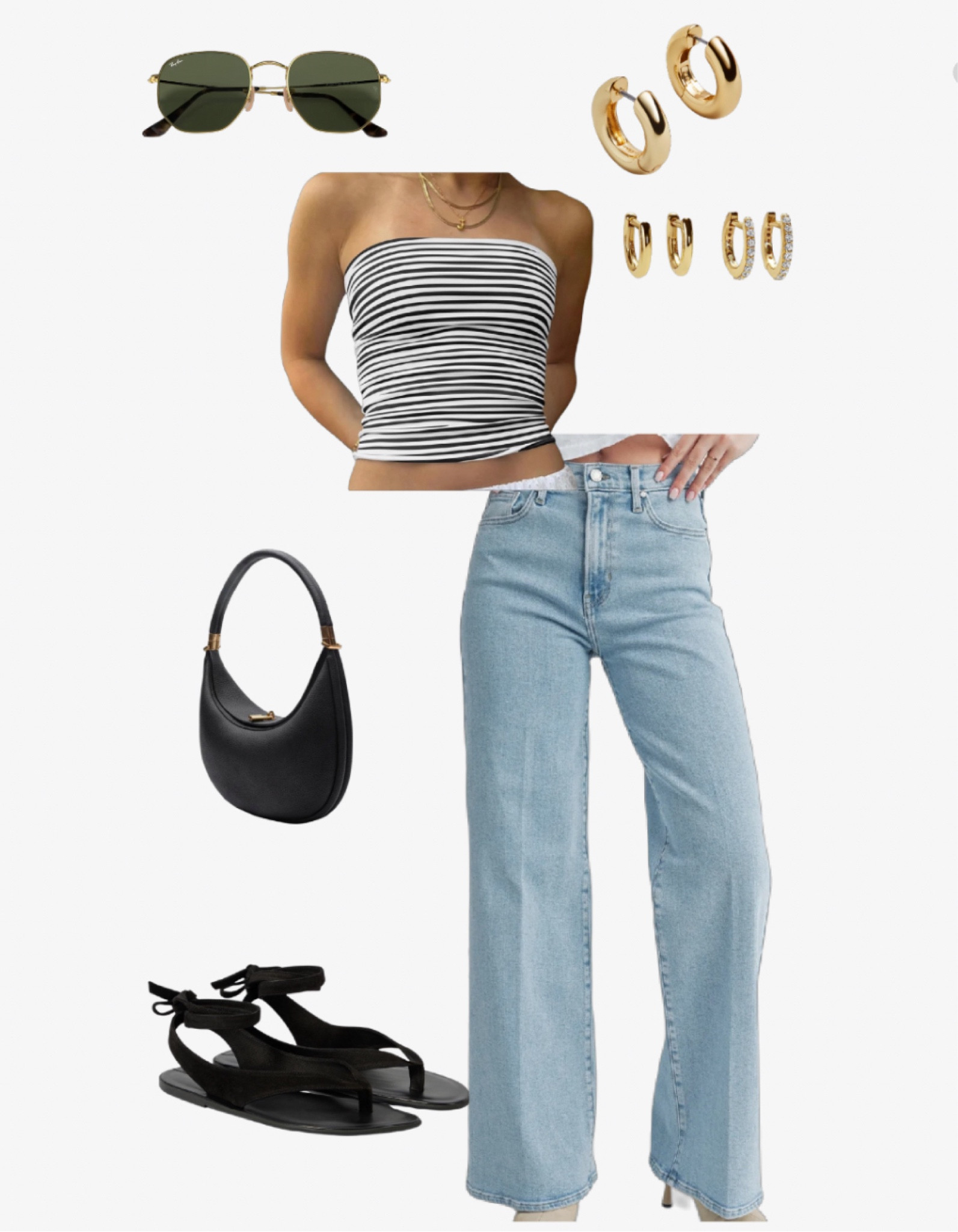 Finally found a striped tube top for this outfit I had in my mind! These wide leg pants are from a local boutique and they’re to die for! Plus how cute are these ankle tie sandals! 

#LTKFindsUnder100 #LTKFindsUnder50 #LTKStyleTip