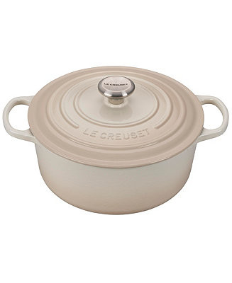 Signature Enameled Cast Iron 5.5 Qt. Round Dutch Oven | Macy's