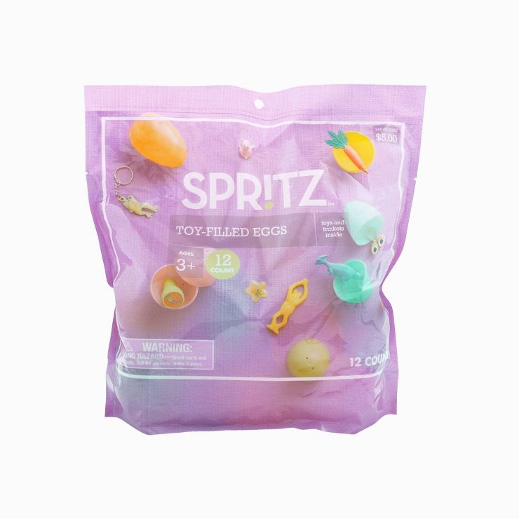 12ct Pre-filled Plastic Easter Eggs with Toys - Spritz™ | Target