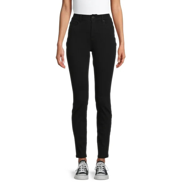 Time and Tru Women's High Rise Skinny Jeans - Walmart.com | Walmart (US)
