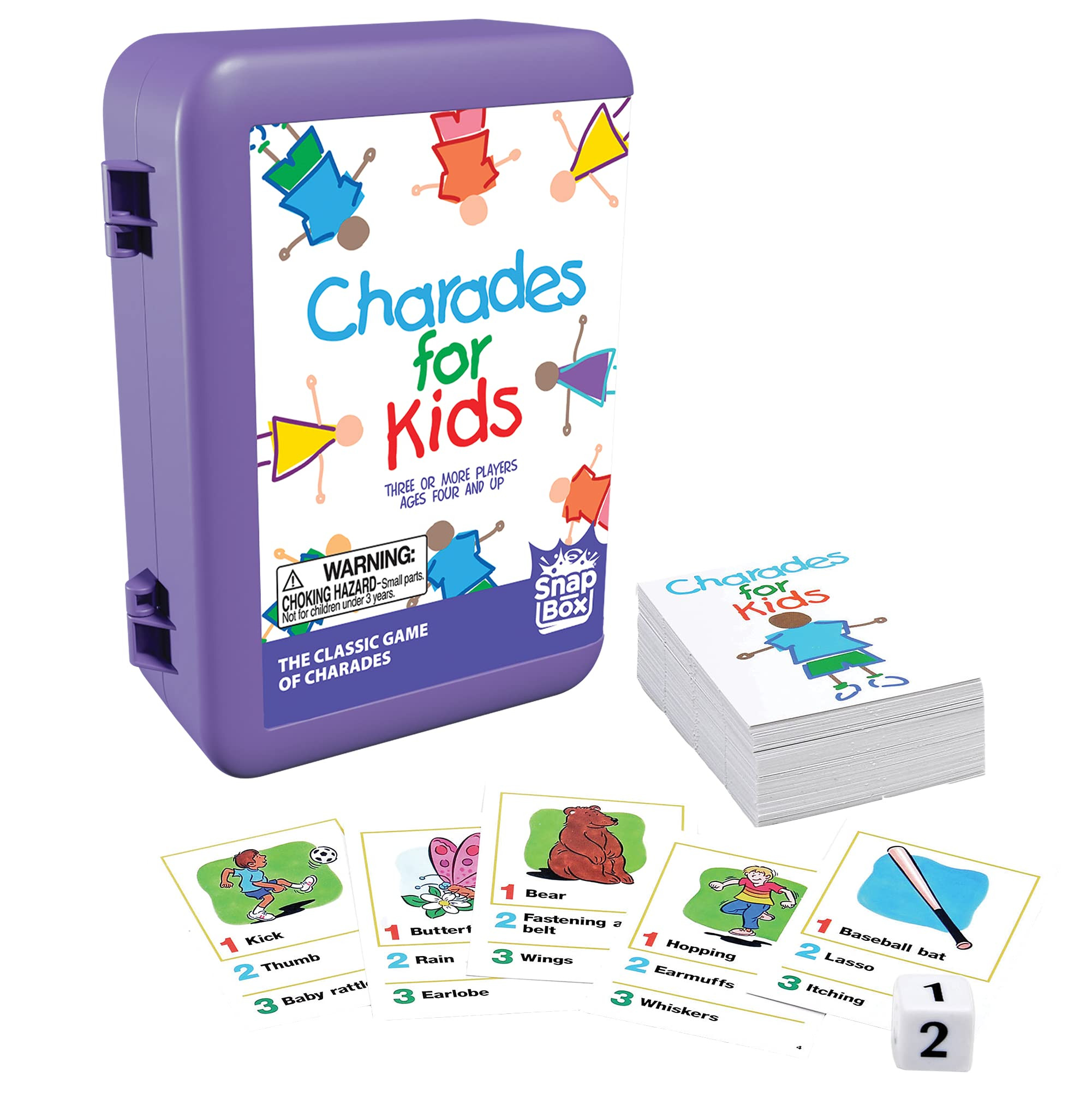 Charades for Kids Snap Box - The 'No Reading Required' Family Game in A Compact Travel Case by Press | Amazon (US)