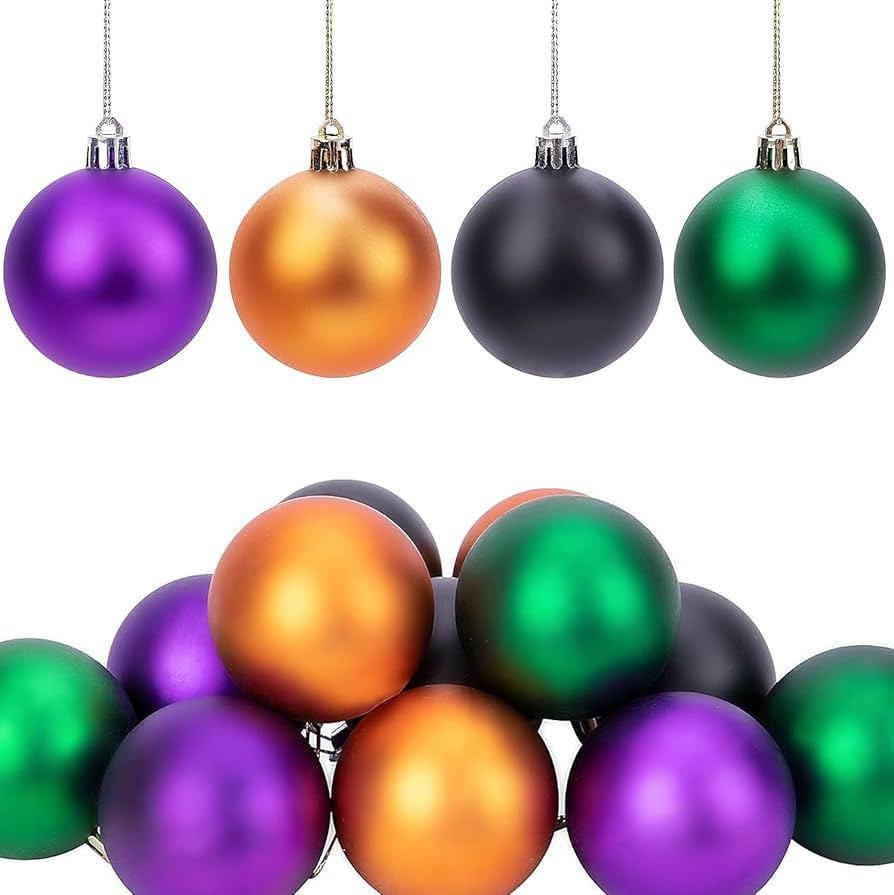 Deloky 12 PCS Halloween Ball Ornaments - 2 Inch Colorful Shatterproof Balls for Wreaths and Parti... | Amazon (US)
