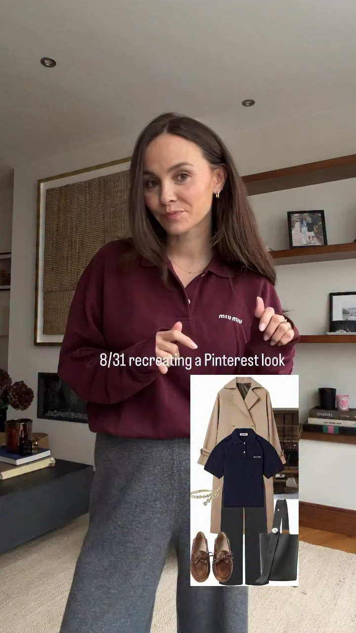 Boat shoes, cashmere trousers, grey trousers, comfy trousers, outfit ideas, autumn outfit, trench coat, burgundy top, burgundy polo, casual look,  Pinterest outfit, styling ideas 

#LTKuk #LTKstyletip #LTKautumn
