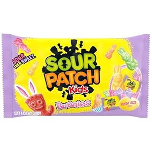 SOUR PATCH KIDS Bunnies Soft & Chewy Easter Candy, 18 Snack Packs | Amazon (US)