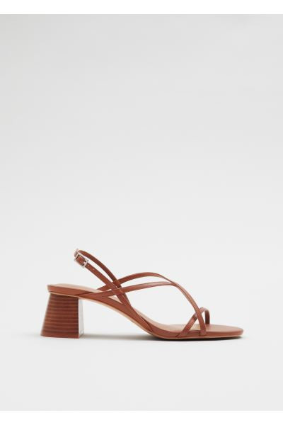 Leren sandalen met bandjes | H&M (DE, AT, CH, NL, FI)