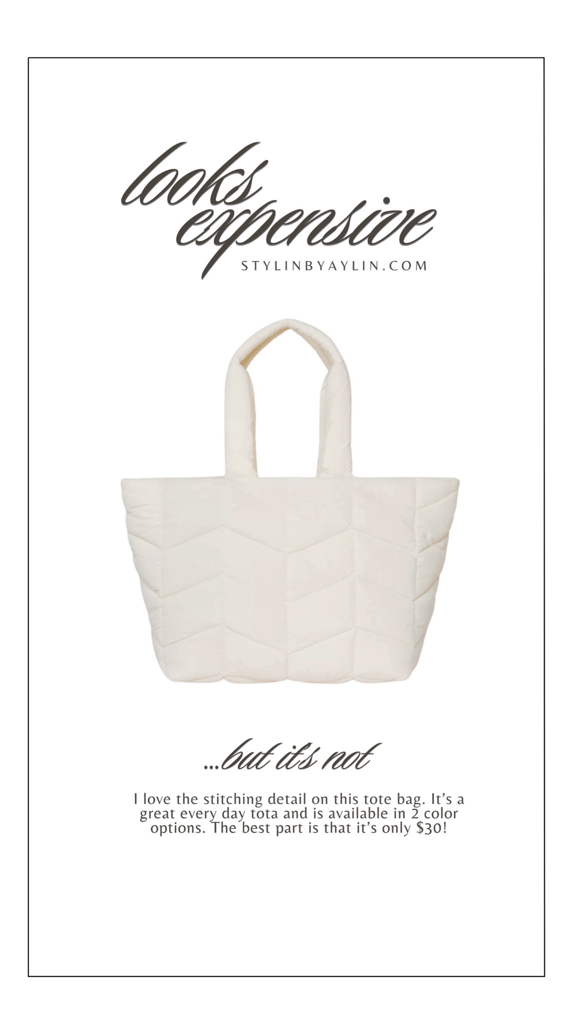 Looks expensive but it’s not #StylinbyAylin #Aylin 

#LTKFindsUnder50 #LTKItBag #LTKStyleTip