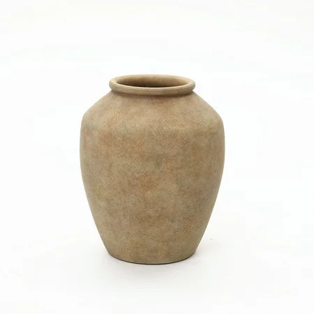 LuxenHome Terracotta 10.4" Vase with Earthy Brown Tones, Accent for Farmhouse or Boho Interiors | Walmart (US)