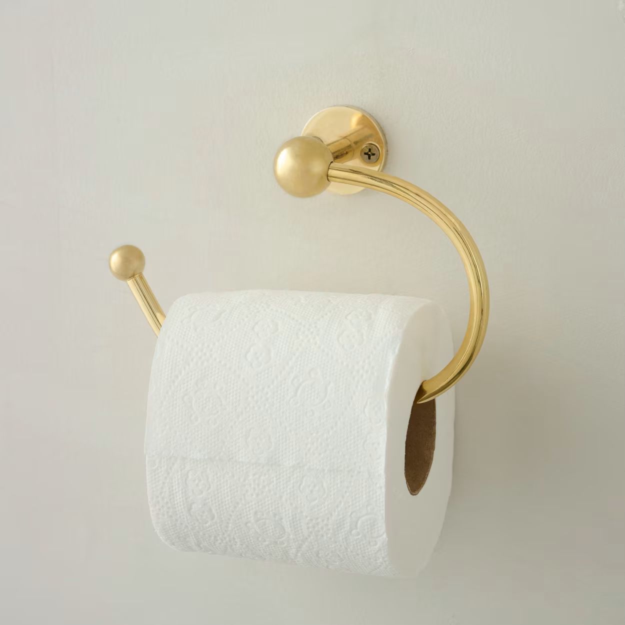 Jules Brass Toilet Paper Holder | Magnolia