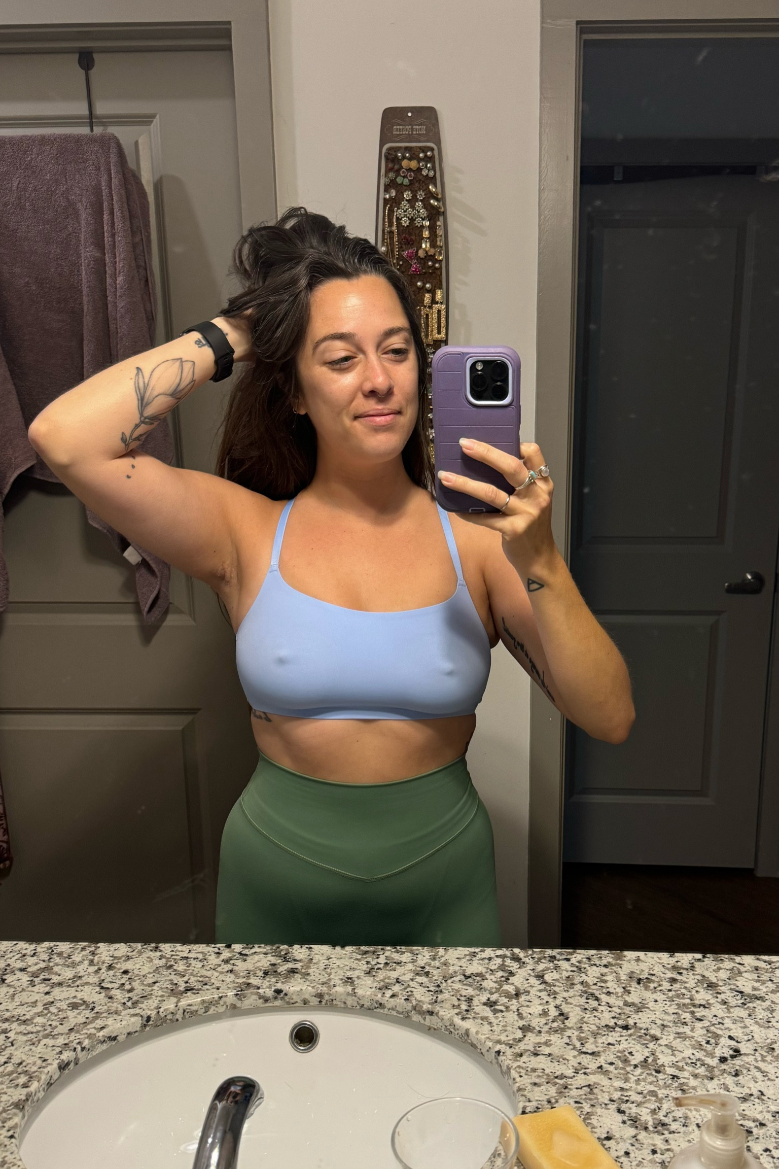 Soft and supportive, I got a size small (normally a medium) it still fits well  

#LTKSeasonal #LTKSummerSales #LTKActive