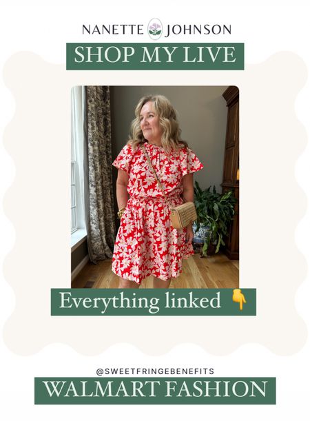 Come to instagram to watch my live try-on! 
Everything linked here. All under $50
Really good 
Hoodie size L
Chinos size 14
Blue and white skirt size large 
Denim dress size XL
Green dress size L
Black Henley size L
Navy cardigan size XL (but I think the large would work) 

Good
Red dress size L
Red floral dress size L
Purse
White blouse size L

Just eh
White dress…too full, sheet on top size L
Eyelet skirt runs big and fabric is thick size L but a medium would be better 
Blue/green floral…big in the waist no shape and large arm opening size L

Walmart haul Walmart fashion 

#LTKMidsize #LTKFindsUnder50 #LTKOver40