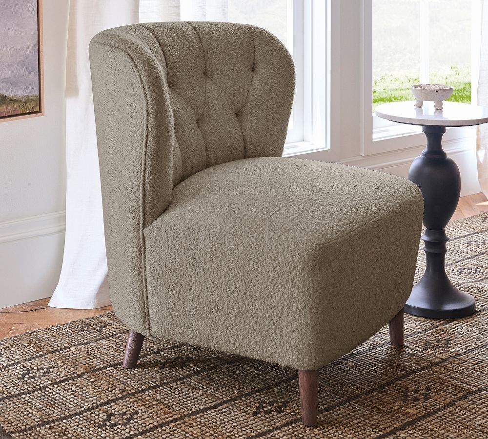 Olivia Upholstered Armchair | Pottery Barn (US)