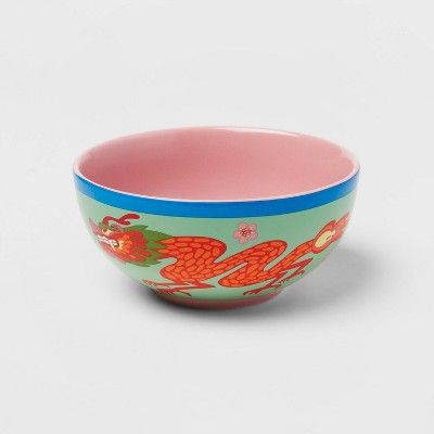 Lunar New Year 10oz Stoneware Rice Bowl Blue | Target