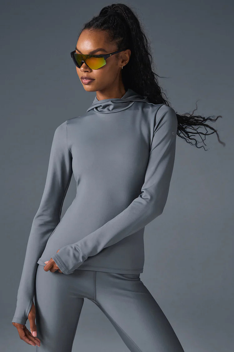 Airlift Winter Warm Hooded Runner | Alo Yoga (US)