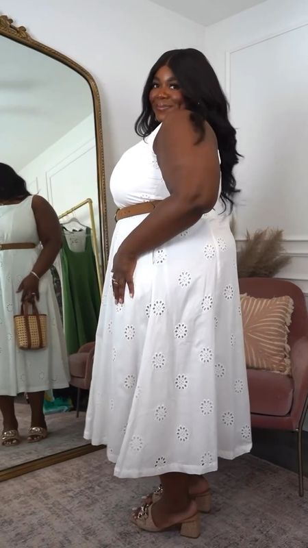 Day 3 of 5 Days White Dresses| this Walmart dress for $36 comes in ❤️🖤🤍 — the white is my favorite for the season. How are you going to style it? 

Wearing an XXL , half smocking back detail, no zipper closure, must put on over head.

All accessories are Target and Amazon.

Vacation Outfit, White Dress, Graduation Outfit, Plus Size Spring Dresses

#LTKfindsunder50 #LTKplussize #LTKsalealert