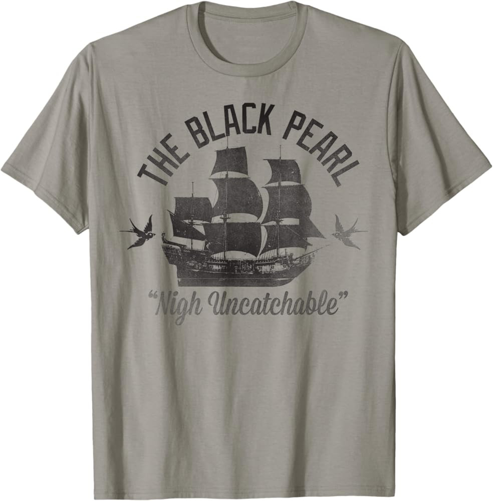 Disney - Pirates of The Caribbean Untouchable Black Pearl T-Shirt | Amazon (US)