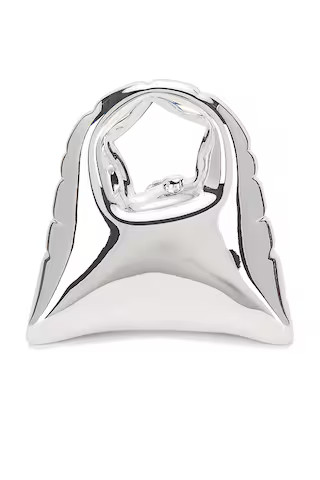 Cult Gaia Inara Top Handle in Shiny Silver from Revolve.com | Revolve Clothing (Global)