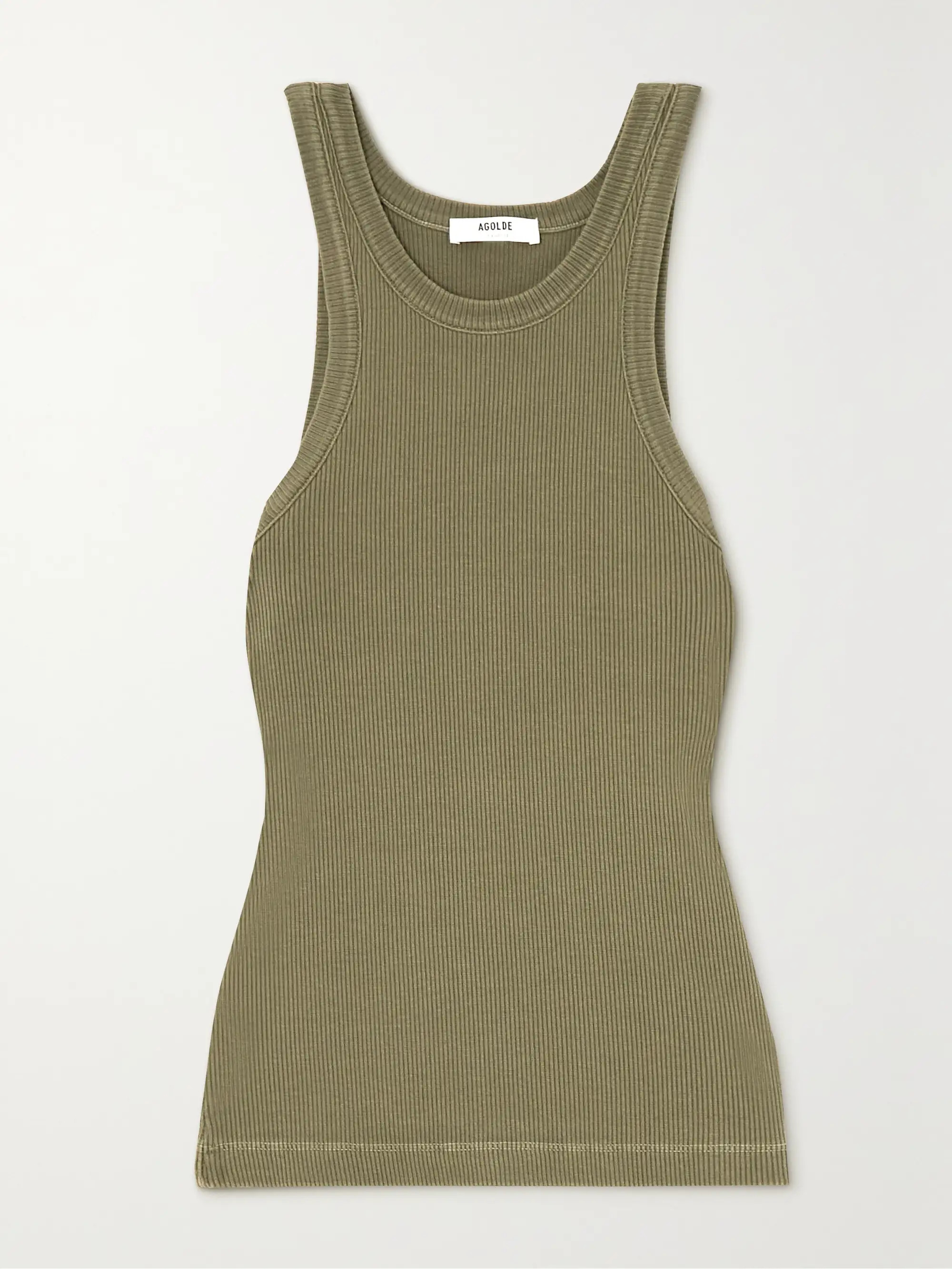 + NET SUSTAIN Bailey ribbed-knit organic cotton-blend tank | NET-A-PORTER (US)