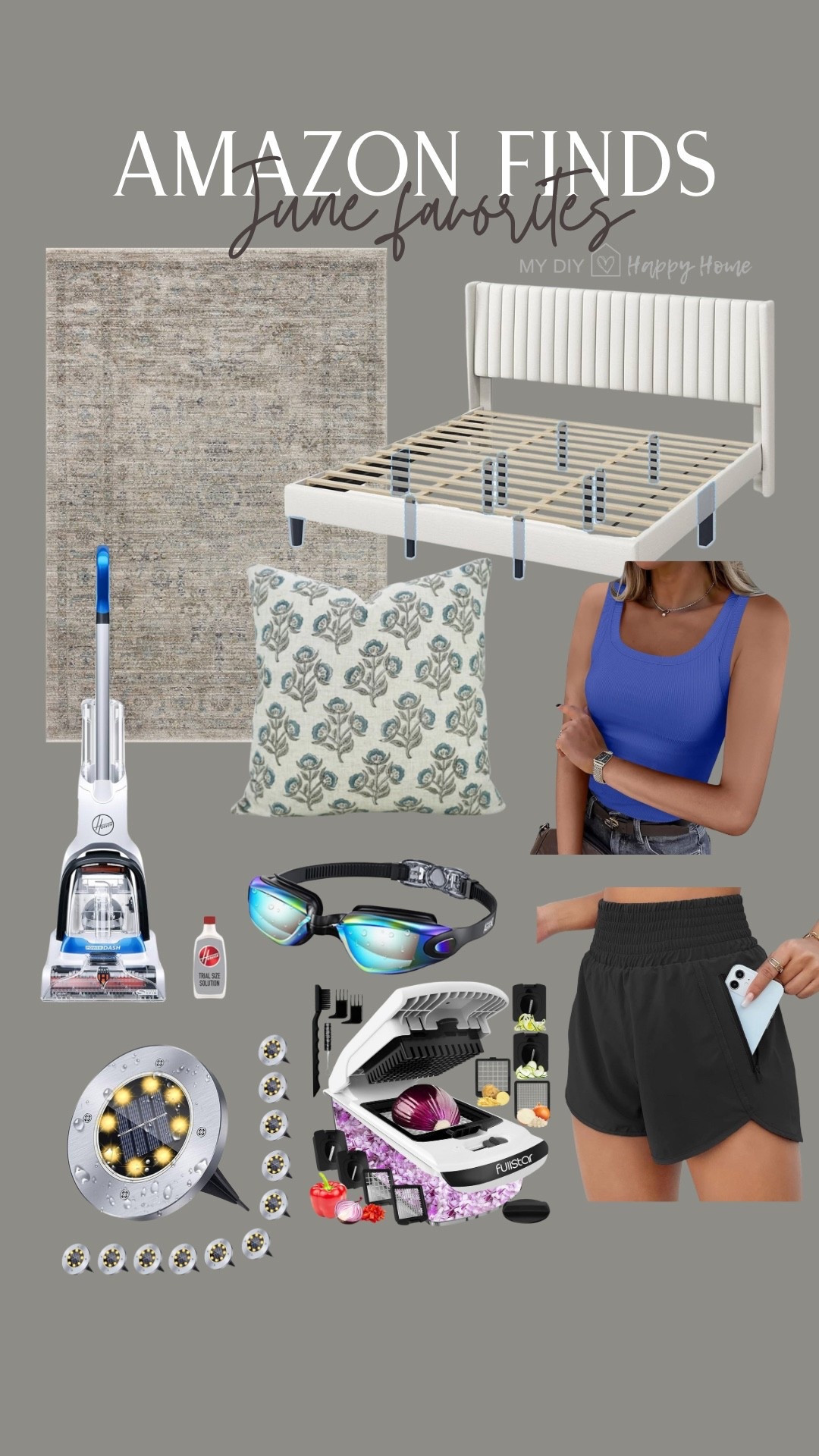 Amazon June most moved and best sellers 

Upholstered bedframe 
LOLOI rug (in my bedroom )
Sleeveless top 
Pillow cover
Carpet cleaner 
Goggles 
Athletic shorts 
4 in 1 chopper
Solar pathway lights 

#LTKHome #LTKSwim #LTKSeasonal