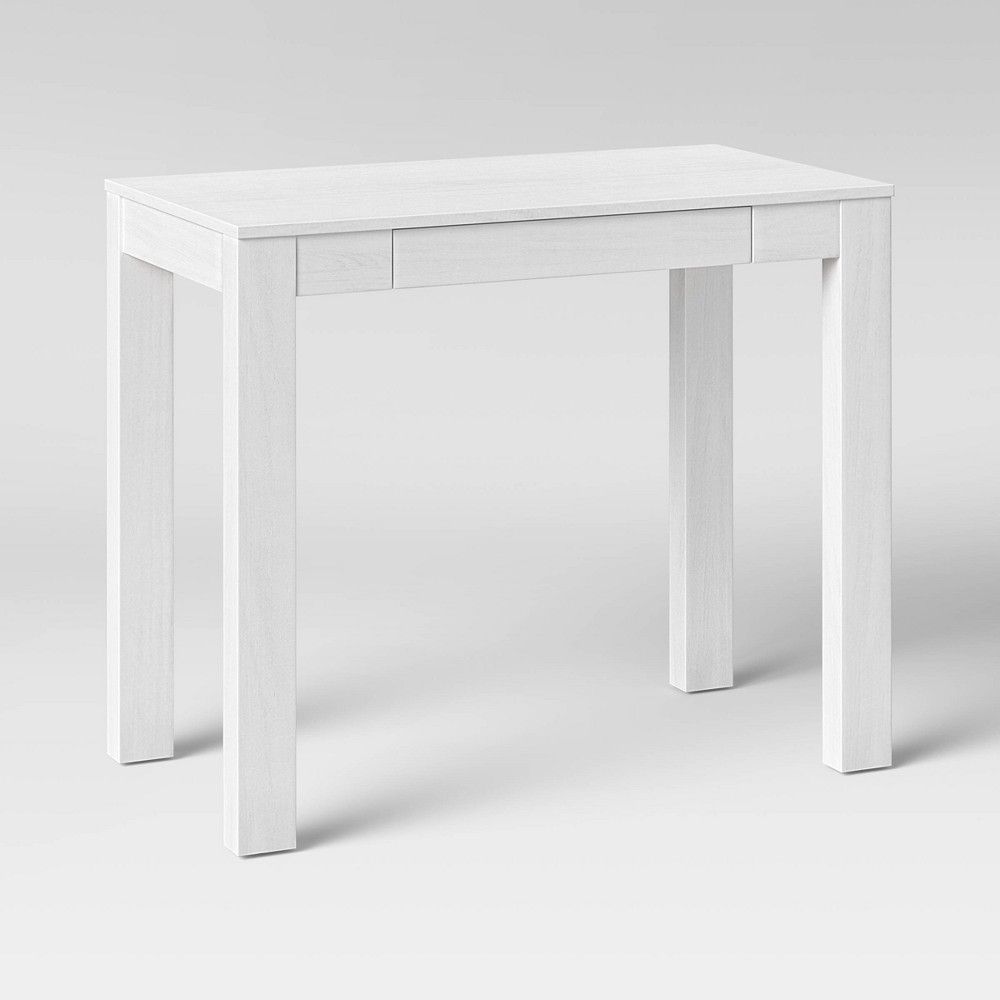 Parsons Desk with Fold Down Drawer White - Threshold™ | Target