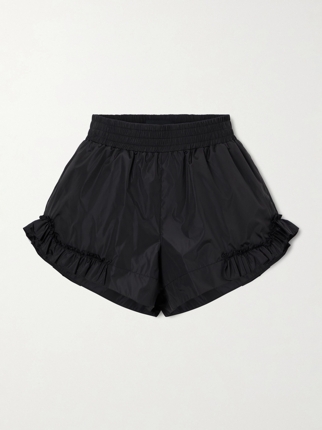 Simone Rocha - Ruffled Shell Shorts - Black | NET-A-PORTER (US)
