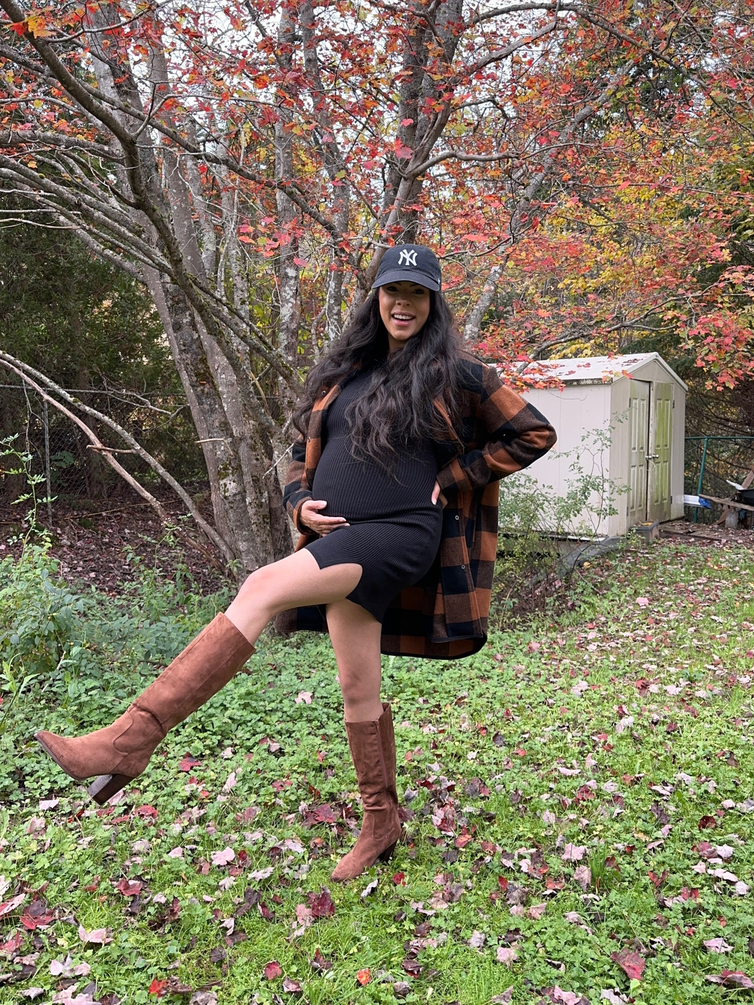 Day 5 of Styling the Bump (that also works if you’re not pregnant)  - Outfit 1 of 3 ways 🍂

| FOLLOW for more bump style & relatable pregnancy journey ✨ |
30 Days of Styling The Bump - Fall & Winter Outfits Edition 🍂 | I promise you, you don’t have to sacrifice comfort for stylish pregnancy outfits and I’m going to show you how! 
This dress is another clothing find I’m so happy about and will definitely be wearing as a post-pregnancy with my fall outfits next year! It’s so cute for layering under almost anything, can be dressed up or down and also looks so good when you’re out-and-about! These are some an easy every day outfits / looks and perfect for taking it from day to night just by switching up the shoes and jacket! Plus, I love how because it’s a classic cut, the ways we can style it with other pieces seem endless 🙌🏽 One dress styled 3 ways ✨
These are all non-maternity maternity clothes I’m wearing, because I love avoiding maternity clothes as much as possible for pieces I can wear post-pregnancy! I’m officially in my third trimester of pregnancy at 30 weeks pregnant today (where is the time going!?), and my pregnant bump style has been comfort meets cozy fall vibes for most day to day! I'm creating 30 days of styling this growing baby bump from comfy and cute fall outfit styles all the way to dressy pregnancy outfits for those special occasions you need fall and winter / holiday outfit inspo for - with some fun, relatable and honest pregnancy journey videos in between. So if you’re pregnant, welcome - come join us as we move through this last trimester together and talk all things pregnancy!
I’m wearing a size XS in this dress because it’s super stretchy!

Baby bump style, maternity style fashion, fall outfit inspo, outfit inspiration, pregnancy outfits, pregnant style, pregnancy style, third trimester style, maternity outfits, fall outfits, fall fashion, family photos, fall knee high boots, thanksgiving, fall dresses



#LTKstyletip #LTKHoliday #LTKbump