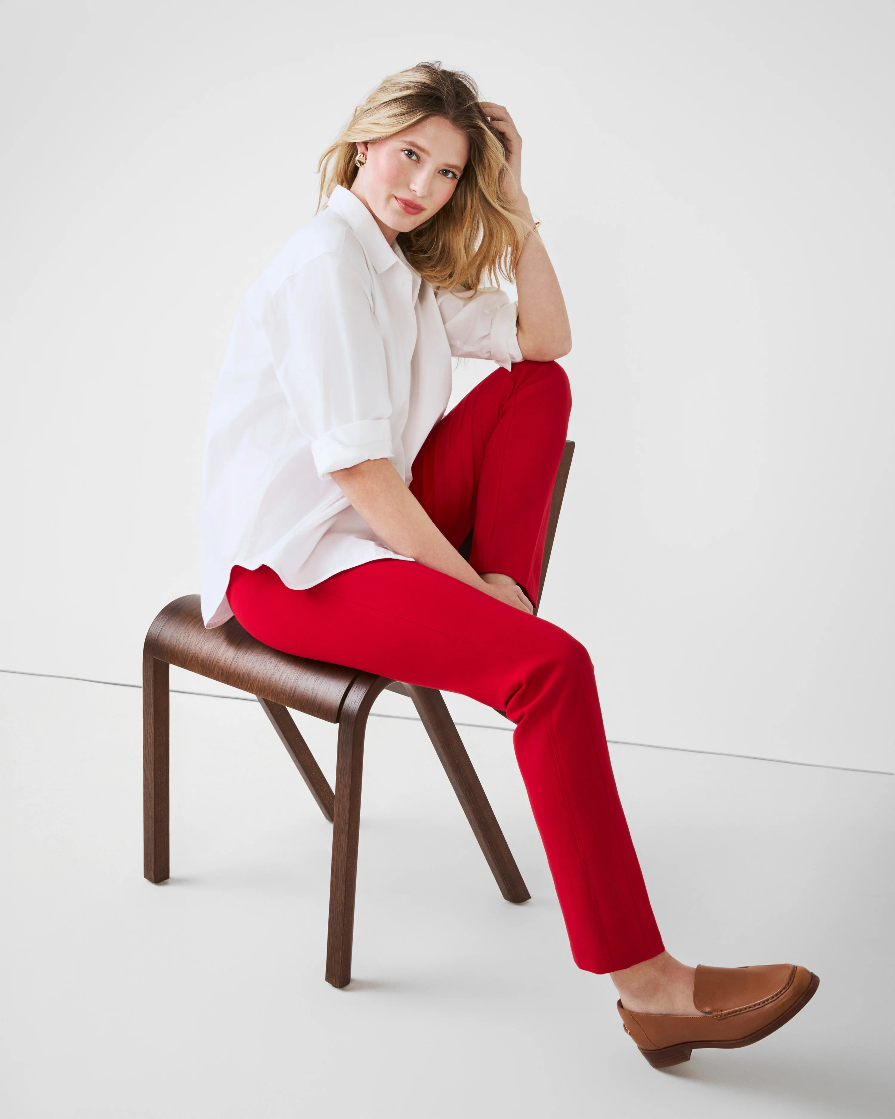 Ponte Slim Straight Pant | Spanx