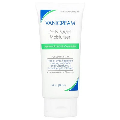 Vanicream, Daily Facial Moisturizer For Sensitive Skin, Fragrance Free, 3 fl oz (89 ml) | iHerb