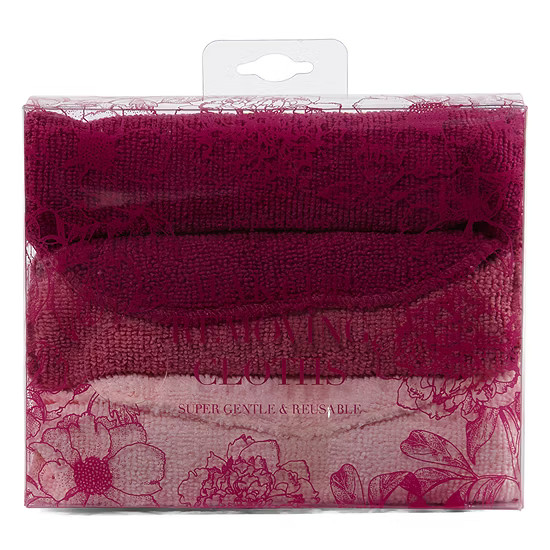 Tri-Coastal Design Burgundy Floral Makeup Remover Cloth Set | JCPenney