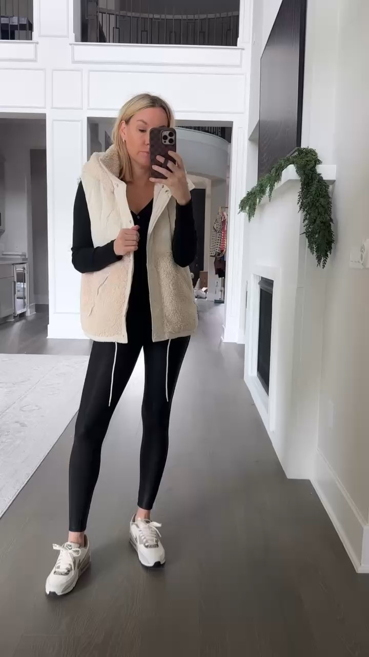 The cutest fur lined vest- wearing a medium! 

#LTKgrwm #LTKootd #LTKHoliday