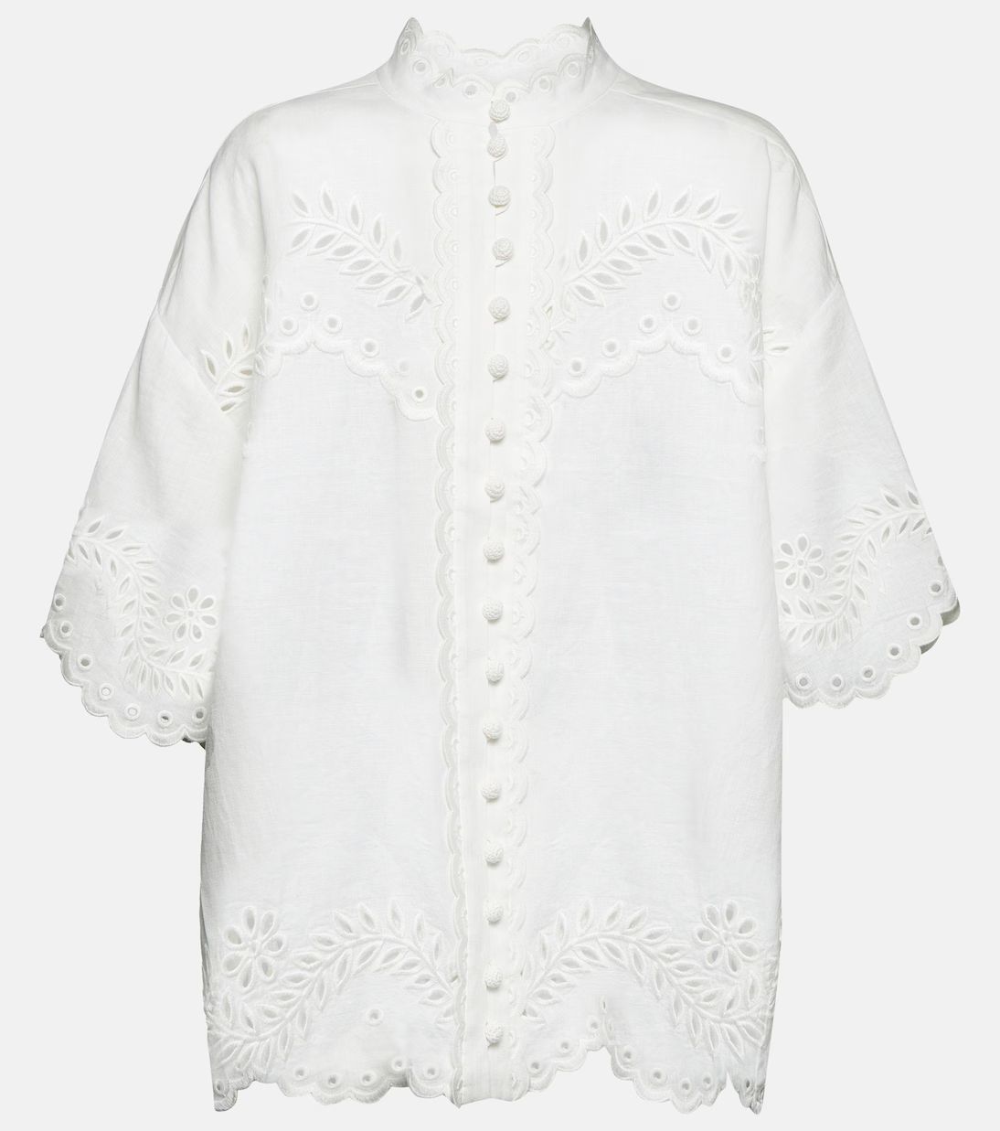 Junie broderie anglaise linen blouse | Mytheresa (US/CA)