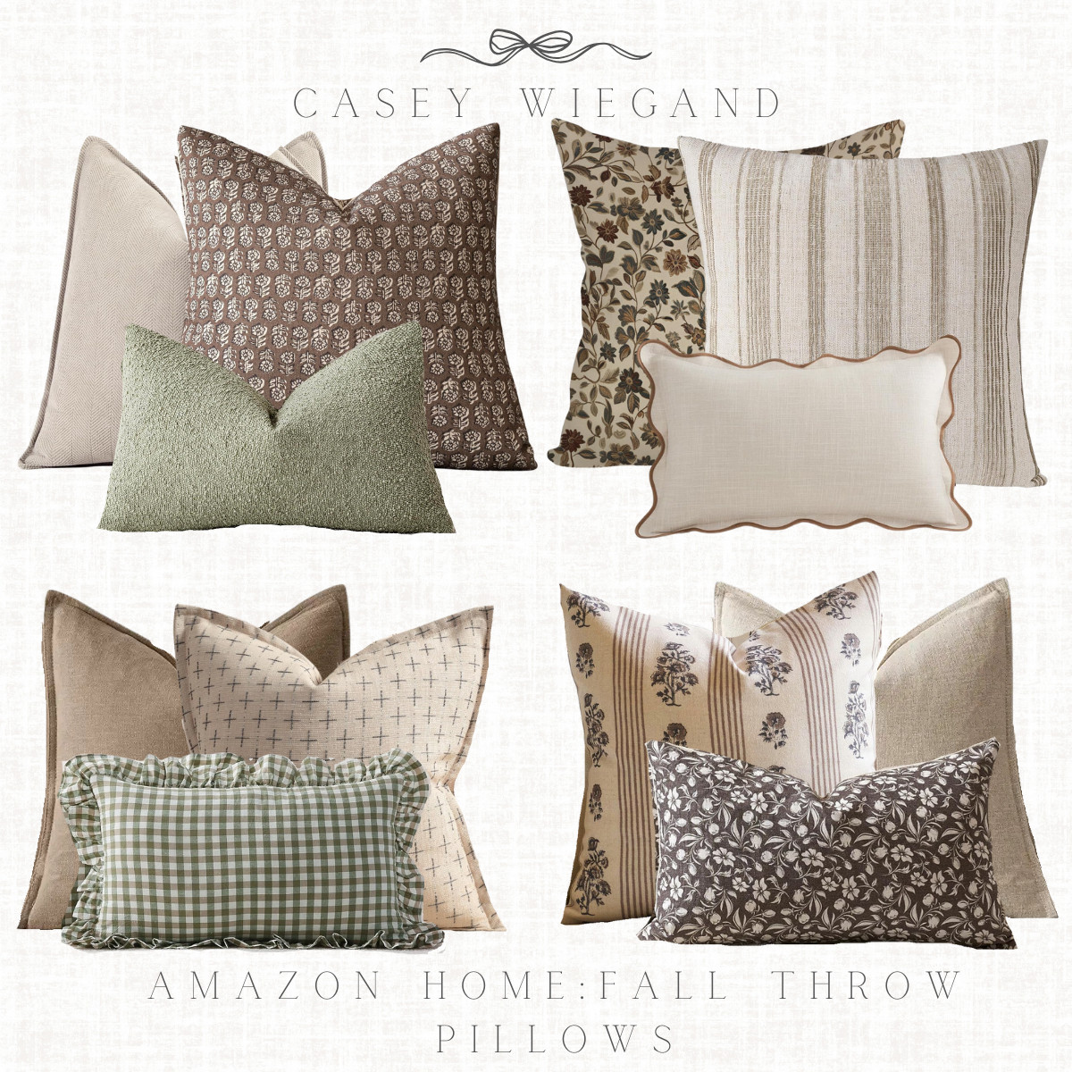Designer pillows vibes, but make it Amazon. These fall throw pillows are the easiest way to cozy up a room—rich textures, chic patterns, and all the autumn charm (without the designer price tag). Tap to shop my favorites!

#AmazonHome #FallThrowPillows #AmazonFallFinds #CozyHomeVibes #CaseyLeighFinds 

 #LTKSeasonal #LTKU #LTKHome