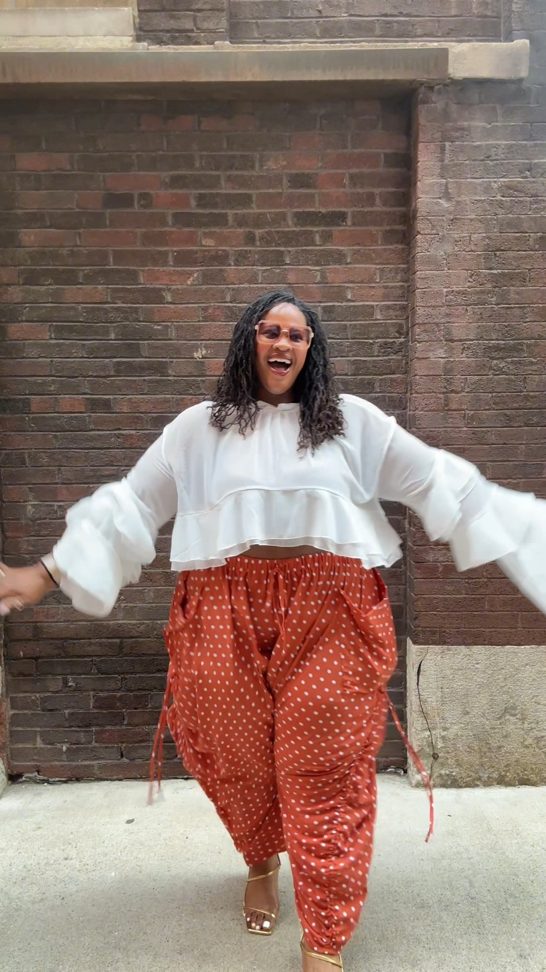 Now y’all, listennnnnnn the exact polka dot pants and top (cheaper than what I linked) can only be found on TikTok. I linked to some alternatives but I don’t think they’re nearly as fly

🔗: https://www.tiktok.com/t/ZP8G3mQL9/

As for the top, I’m wearing an XXL (14) but this Akira version I would get a 1X.

#LTKPlusSize #LTKSaleAlert #LTKootd