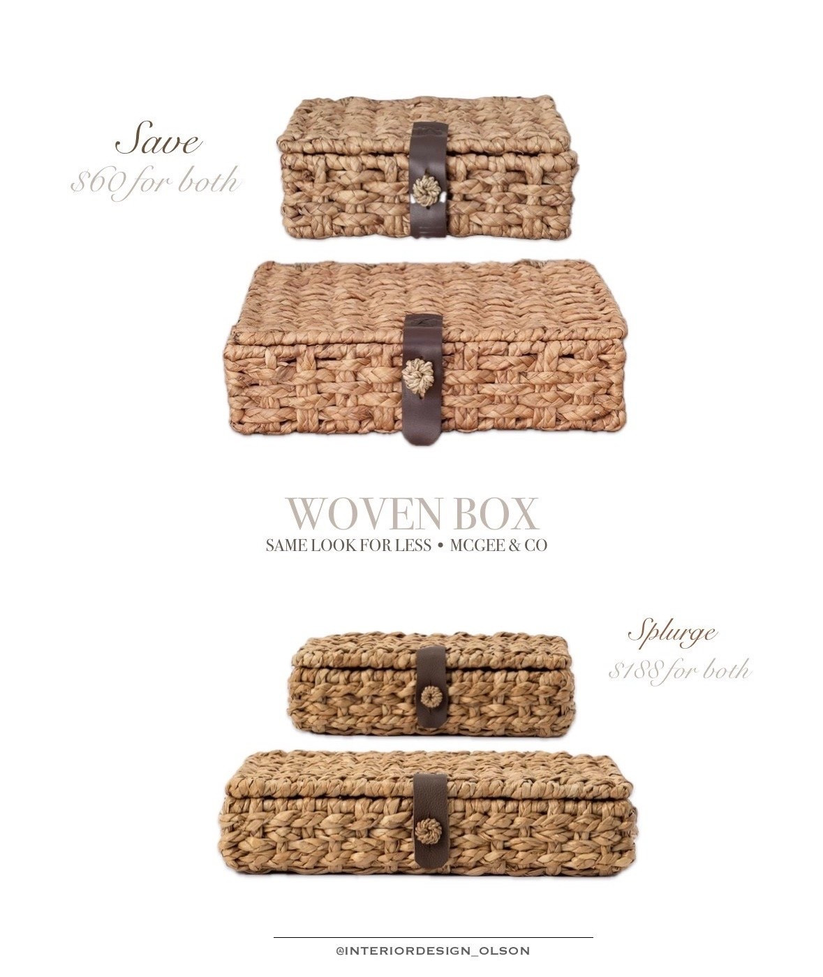 These McGee and Co Woven box dupes are back in stock! Grab them for a fraction, they’re almost identical  

#LTKHome #LTKFindsUnder50 #LTKmomlife