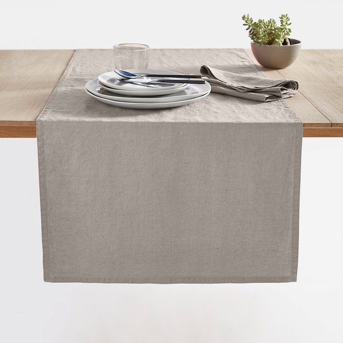 Victorine Best Quality Linen Table Runner | La Redoute (UK)