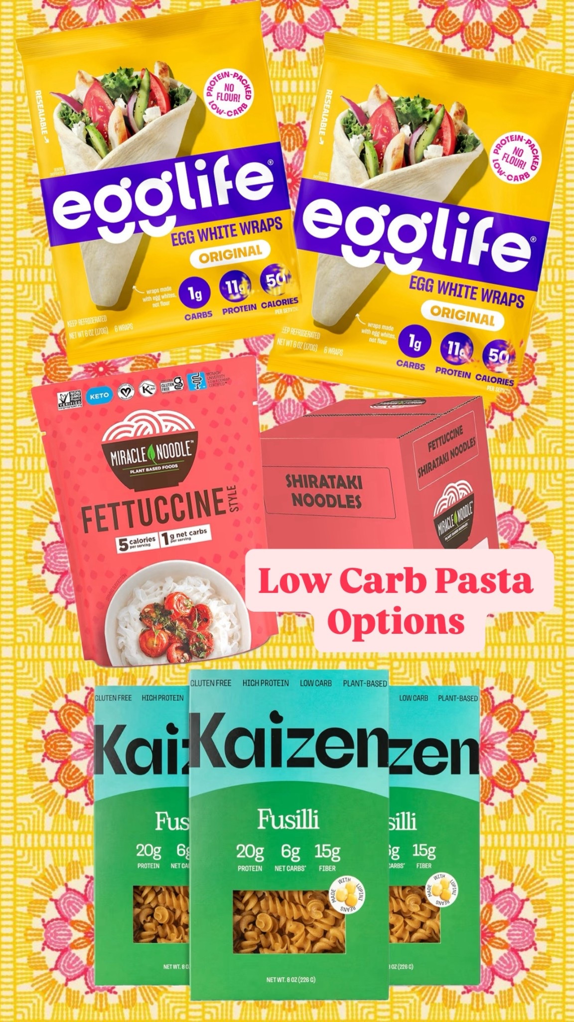 You don’t have to feel guilty about eating these low carb pasta options! 

#LTKfoodie #LTKfitnessgoals
