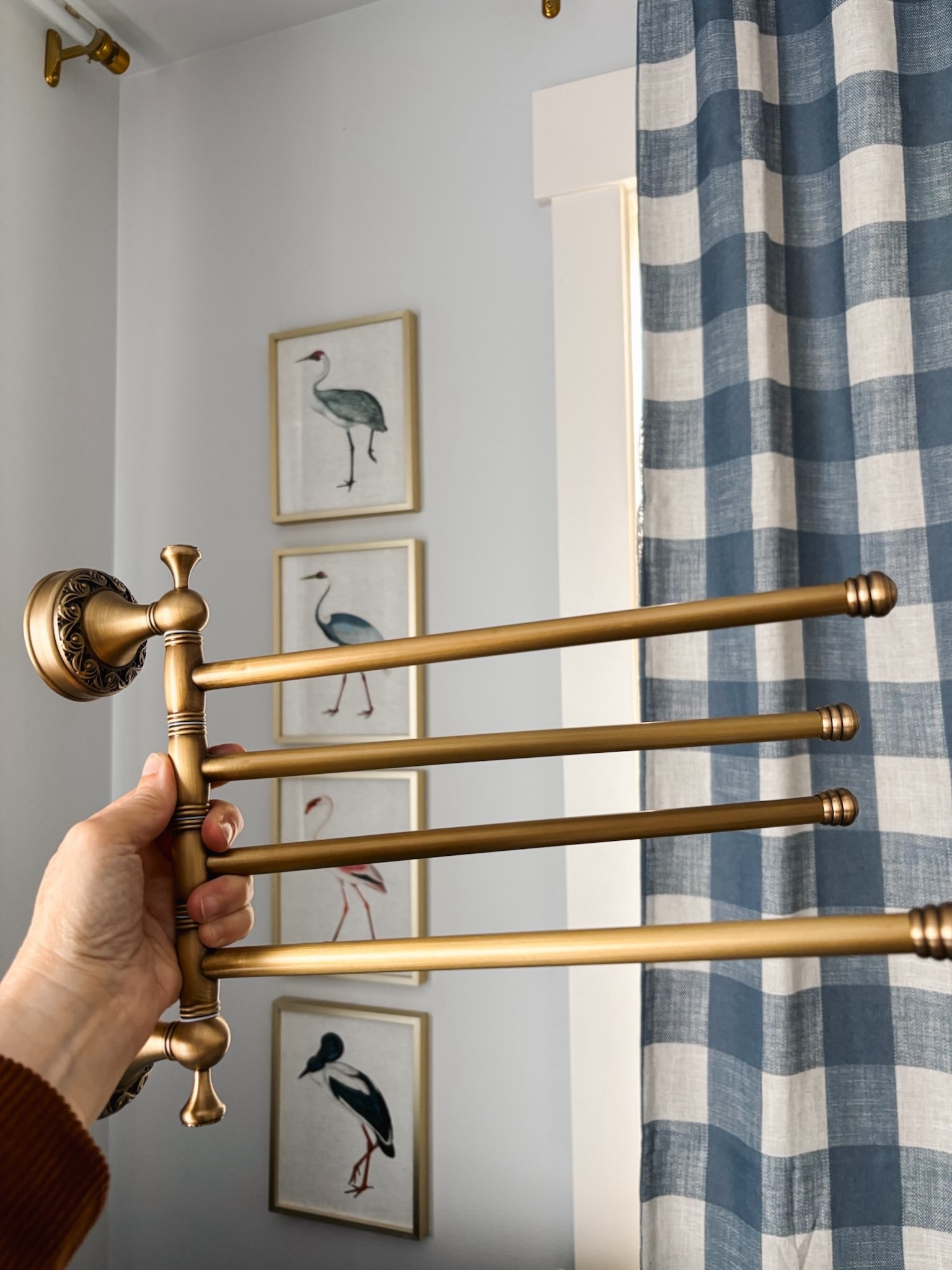 I’m so excited about this swivel towel rack, I’m going to hang it in our bathroom for clothes. You can move the arms out or fold against the wall. It’s perfect for small spaces. I think I’ll order more for the other bathrooms. So clever!  

#LTKFindsUnder50 #LTKSeasonal #LTKHome