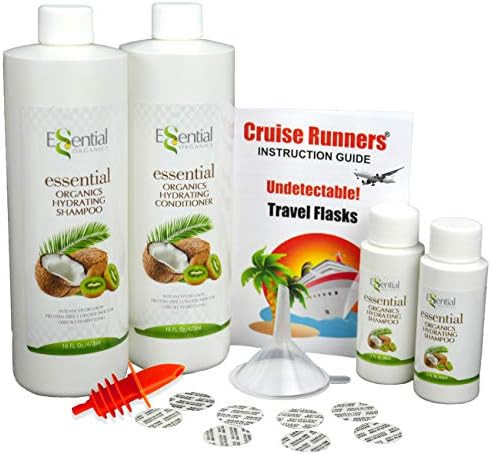 CRUISE RUNNERS Fake Shampoo Conditioner Flask Kit For Hiding Hidden Liquor Sneak Smuggle Alcohol On  | Amazon (US)
