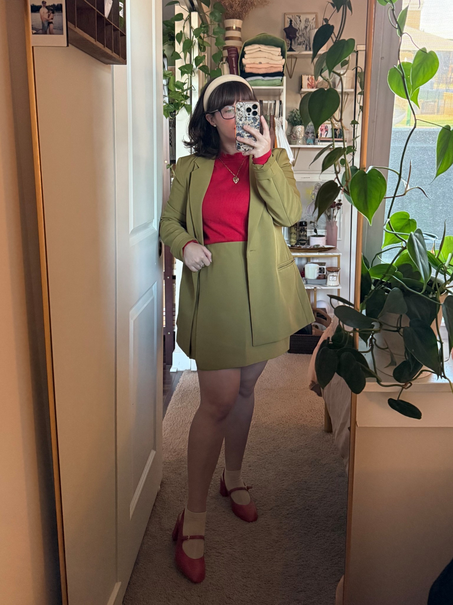 You can wear red and green outside December. OOTD 4.16.25

#LTKWorkwear #LTKPetite #LTKStyleTip