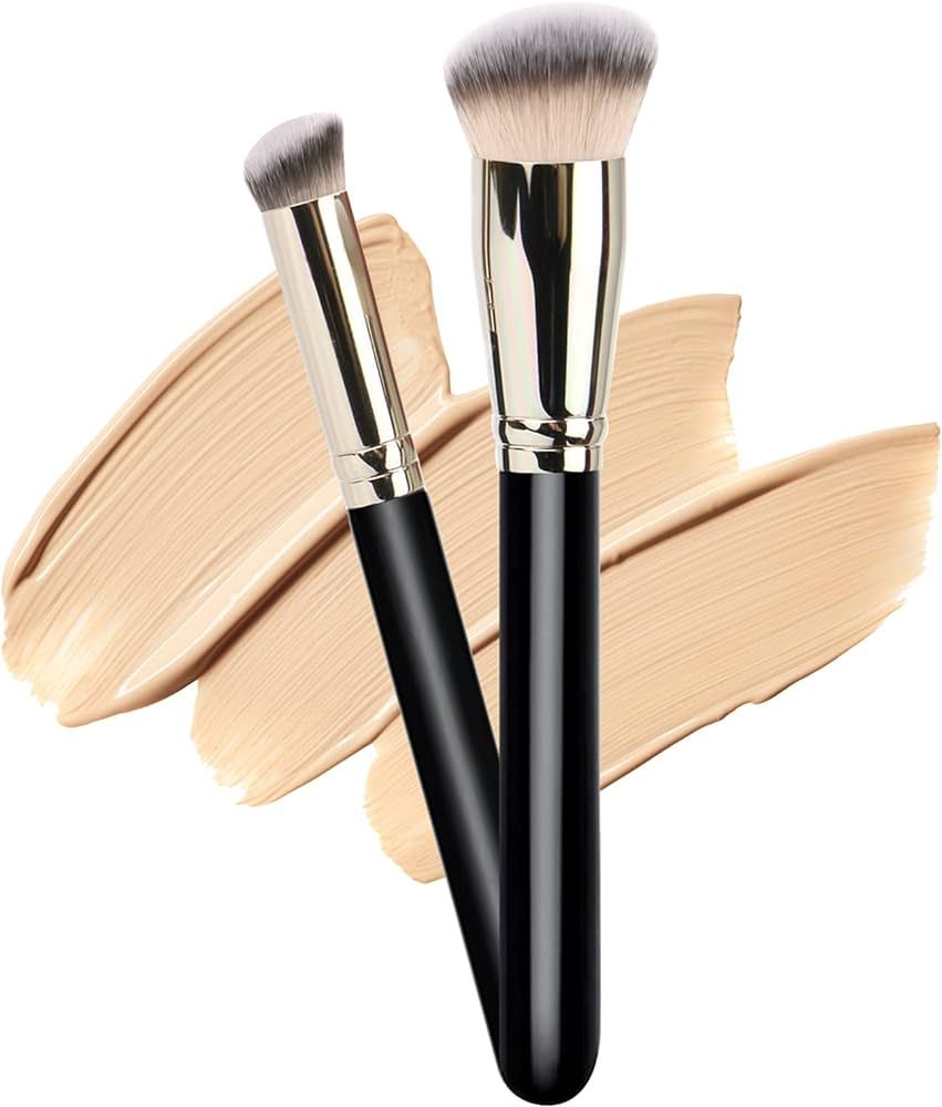 Makeup Brushes Dpolla Pro Foundation Brush and Flawless Concealer Brush Perfect for Any Look Prem... | Amazon (US)