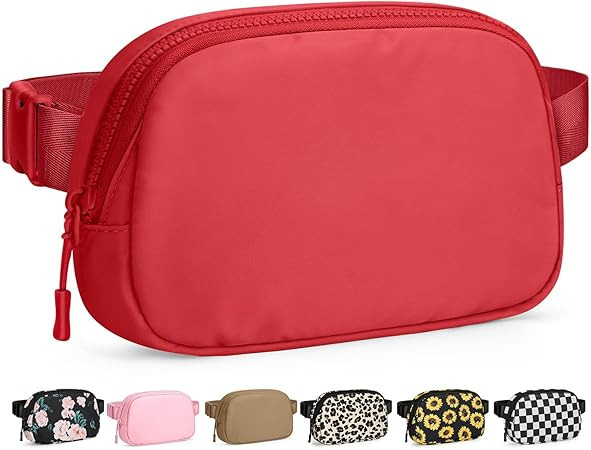 Pritent Fanny Packs for Women Cross Body Bag Waterproof Belt Bag with Adjustable Strap and Zipper... | Amazon (US)