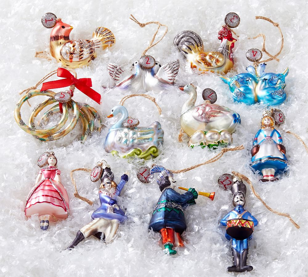 12 Days Of Christmas Ornaments - Set of 12 | Pottery Barn (US)