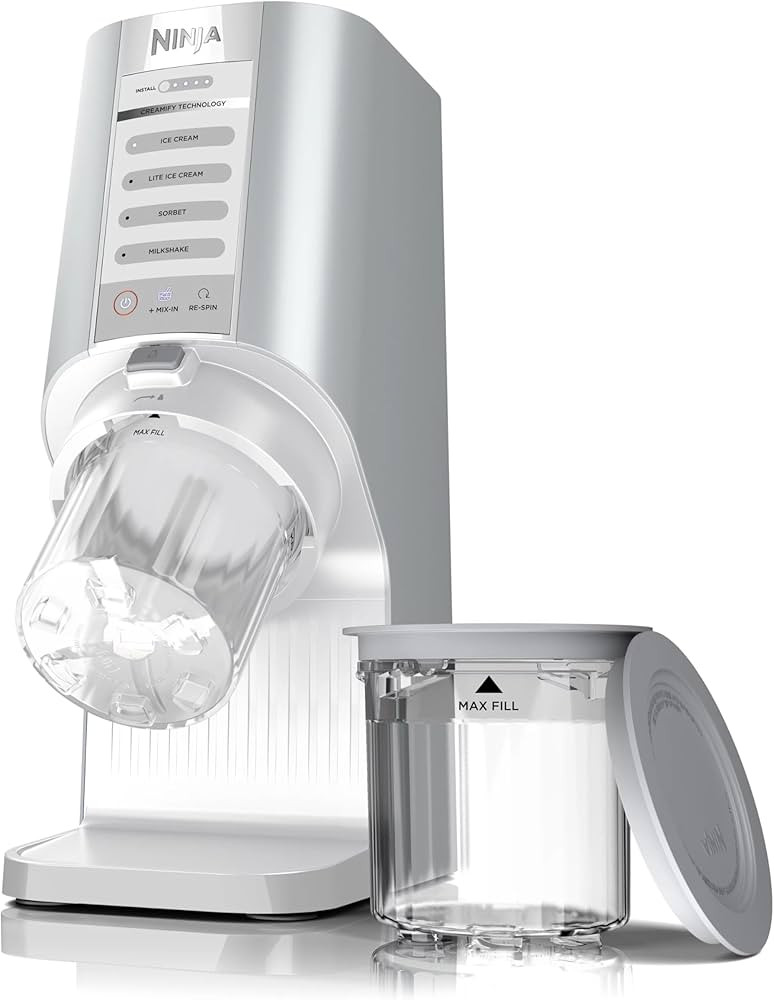 Ninja NC100 CREAMi Breeze Ice Cream Maker, for Sorbet, Mix-ins, Milkshakes & More, 5 One-Touch Pr... | Amazon (US)